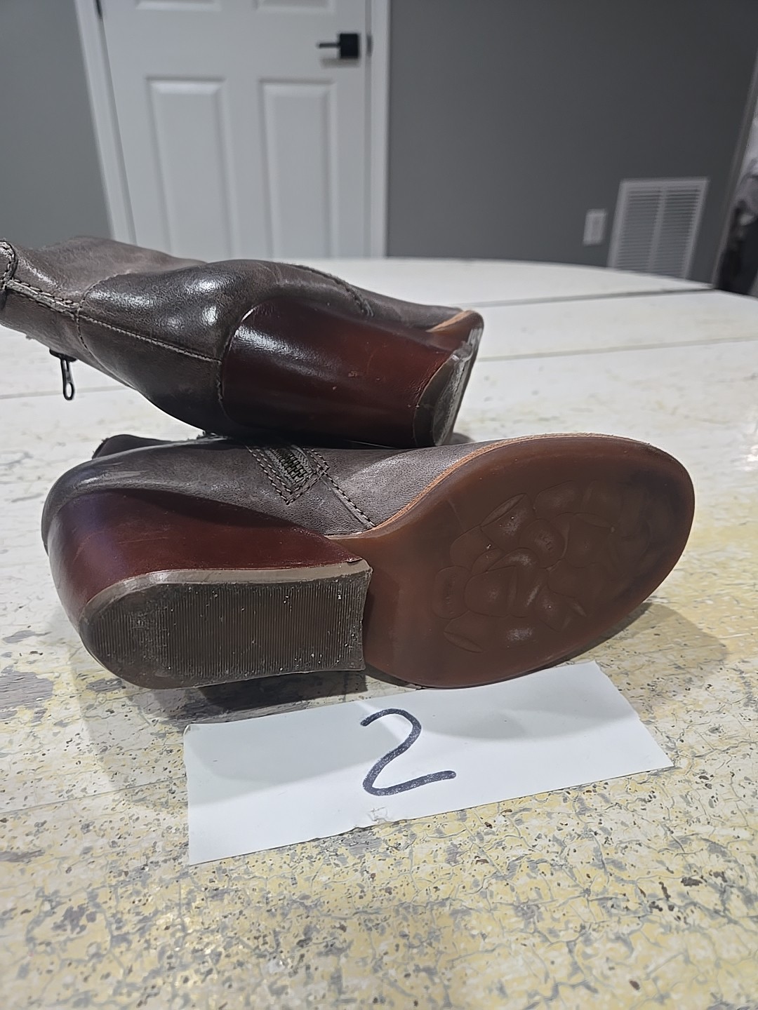 Kork Ease Michelle Boots K27760 Brown Wedge Booties Size 7.5 M