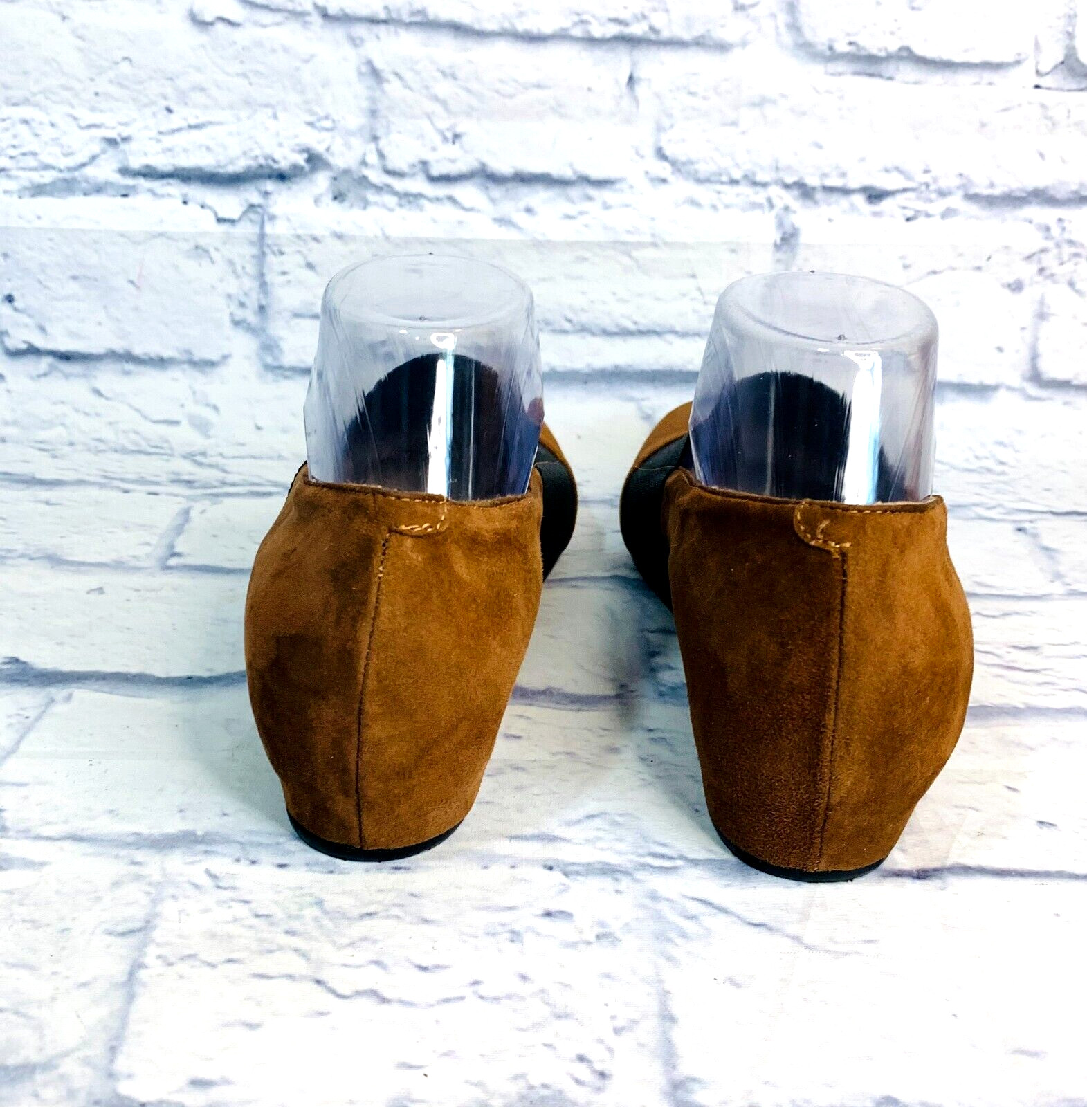 Amalfi Rangoni Valerie Cashmere Women’s 8M Flats Slip On Cinnamon Made in Italy