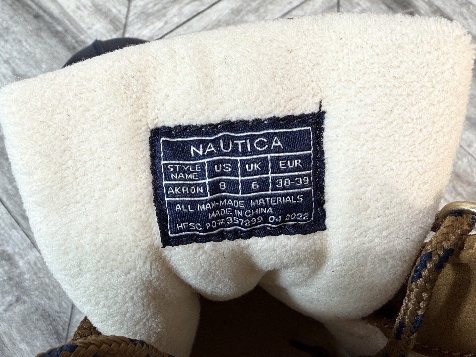Nautica Women’s Cold Weather Boot Size 8 Akron/Tan FU0155