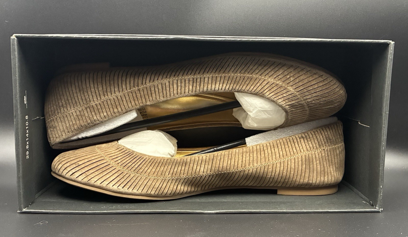 Kenneth Cole REACTION Suede Ballet Flats, Nude, 10 M