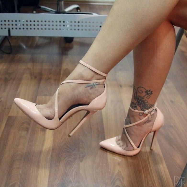 Fashion Women’s Sandals Pointed Toe Stilettos High Heel Shoes Evening Plus Size