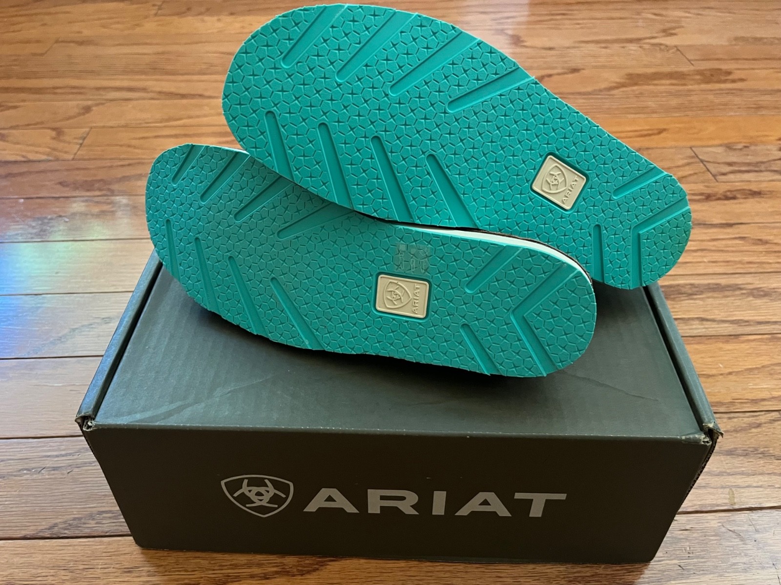 Women’s ARIAT Cruiser Copper Metallic/Bucking Turq Size 7.5 NIB/Women’s Shoes