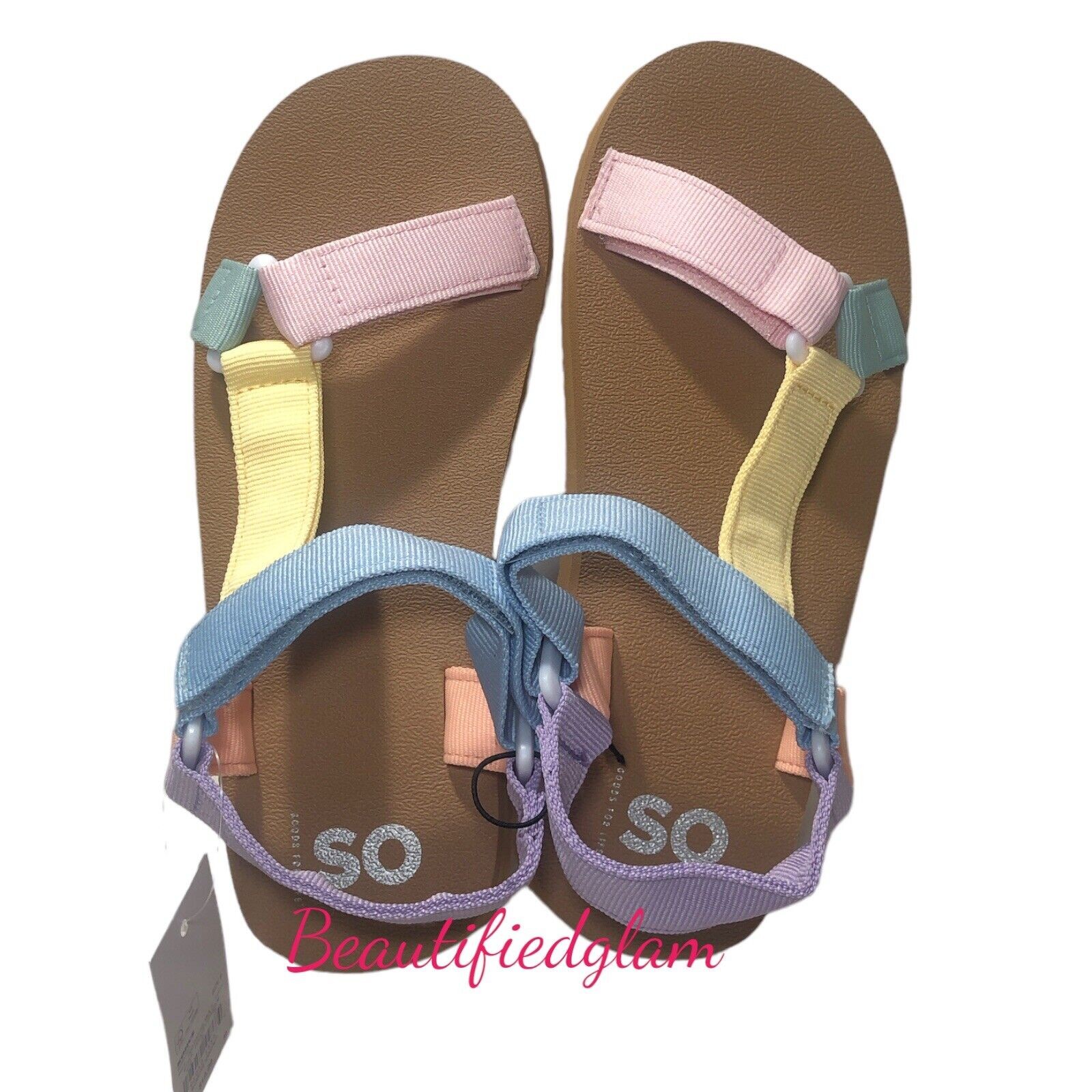 SO Felicity Women’s Sandals Size 8 T-Strap NEW