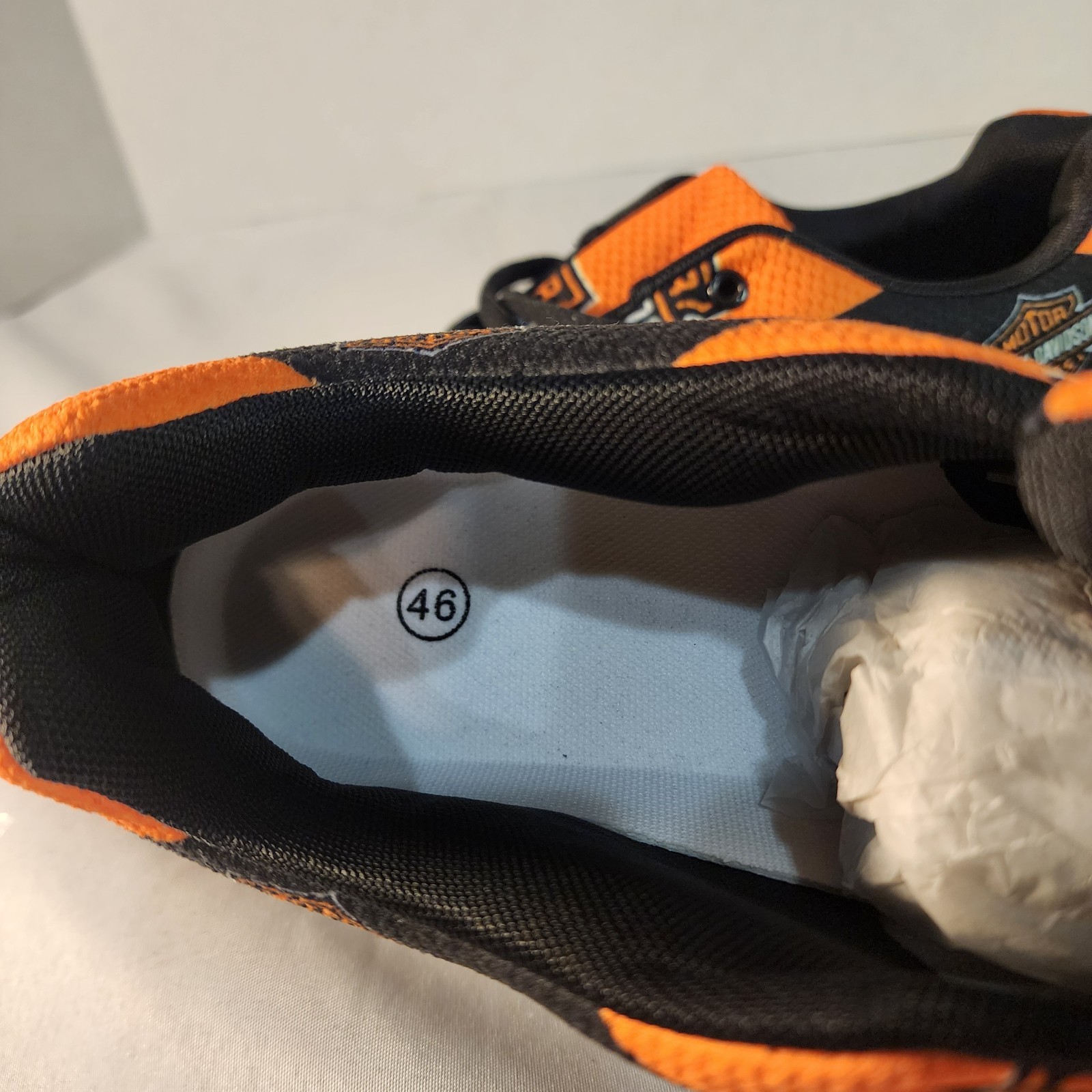 Textile athletic shoes, Harley-Davidson branded sneakers Size Men’s 12-13