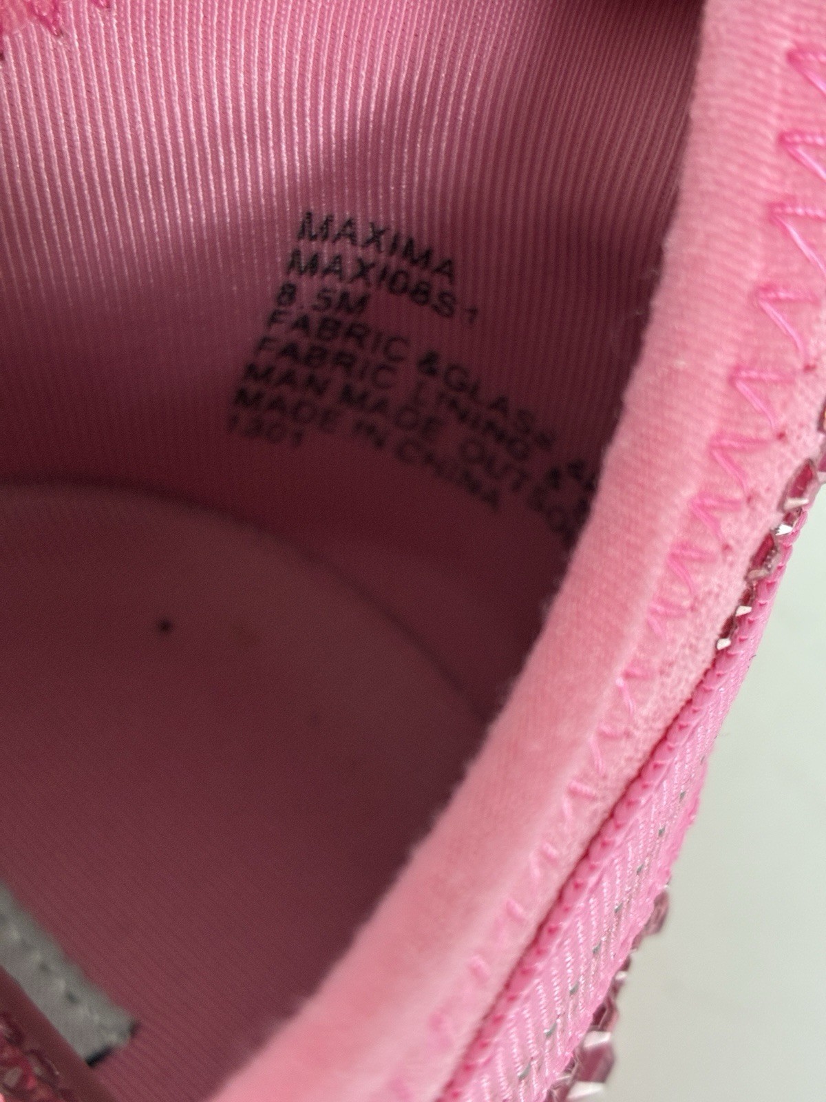 STEVE MADDEN Women’s Hot Pink MAXIMA SM NY90 RHINESTONES SNEAKER-Size 8.5 M