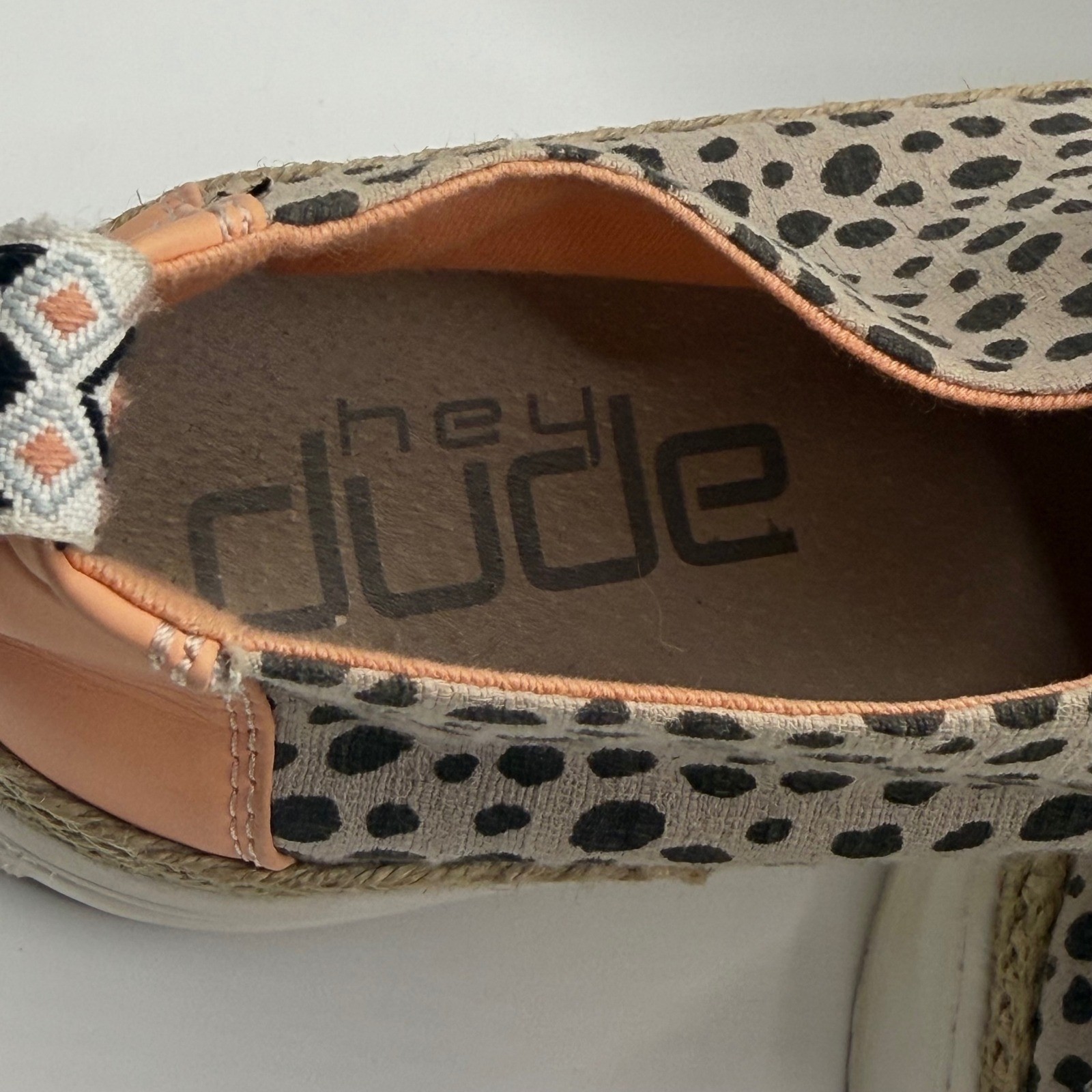 Hey Dude Karina Cheetah Print Slip On Sneakers Animal Print Shoes 9 women