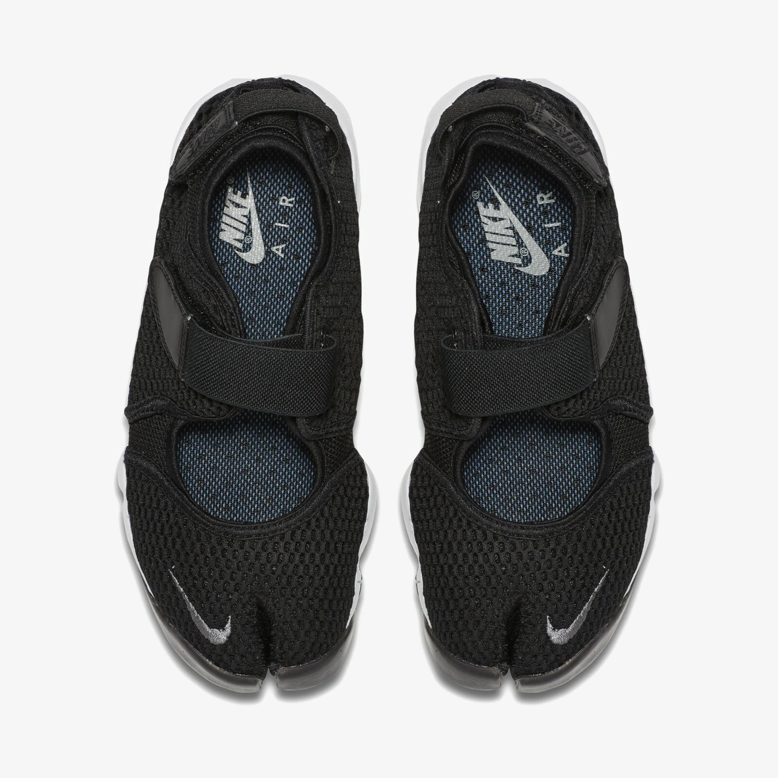 Nike Women’s Air Rift Breathe Sandal 848386-001 Black Cool Grey Split Toe New