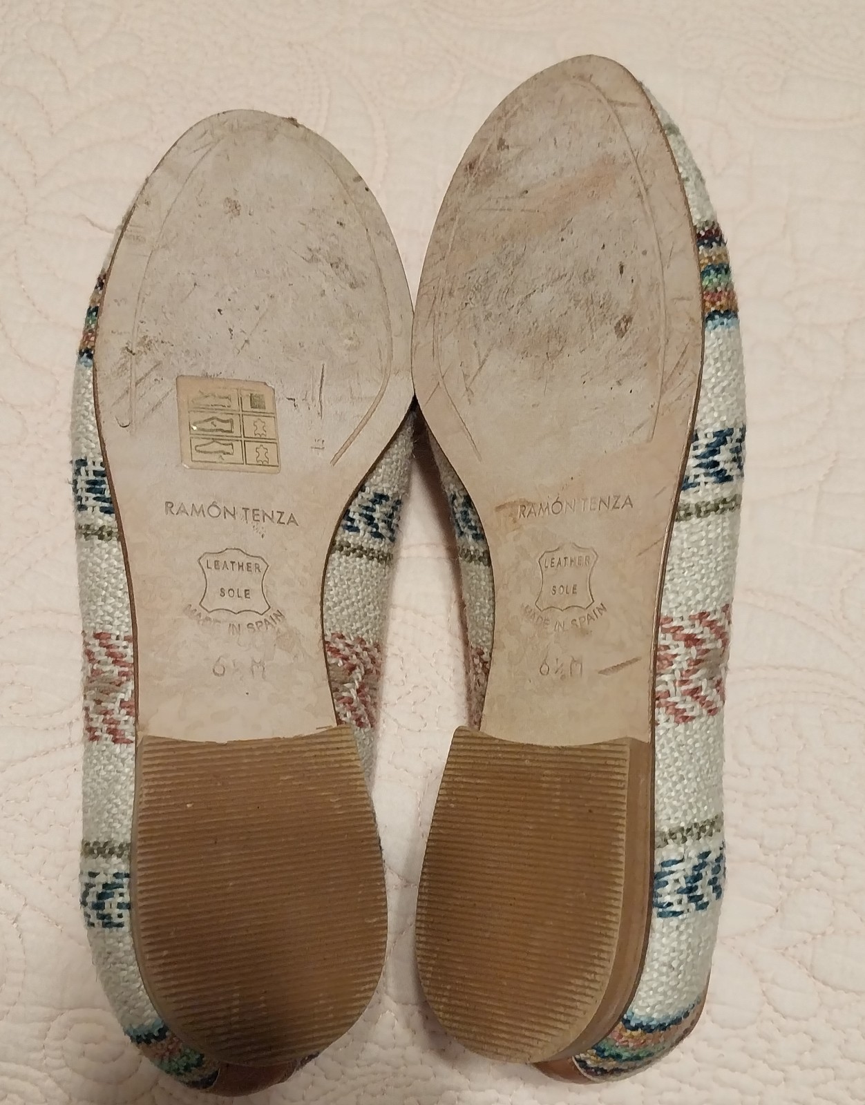 Ramon Tenza Womens Size 6.5 Spanish Woven Loafer Flats
