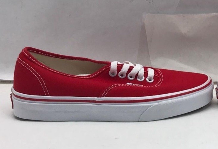 Vans Authentic Red Canvas Sneakers – Brand New with Box Mens 6.5 / Womens 8 NEW!