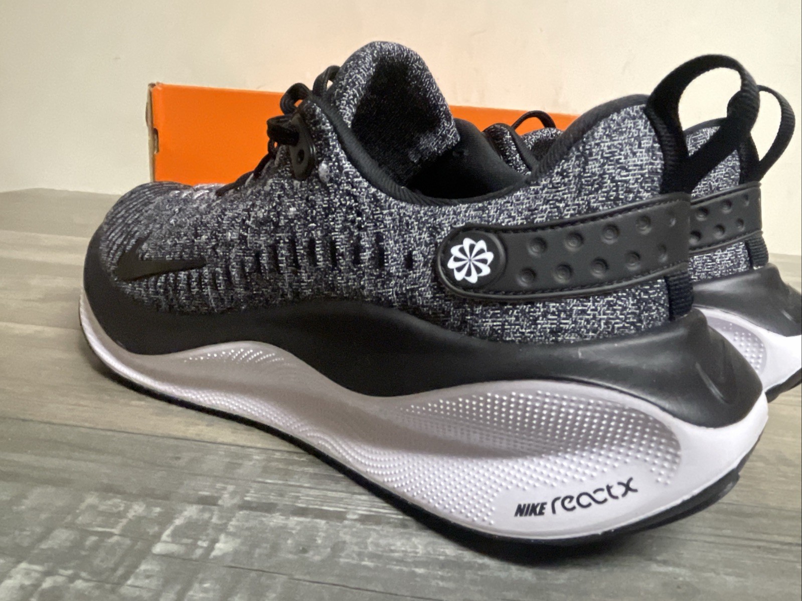 Nike React X Infinity Run 4 Oreo Black Grey White DR2670-003 Women’s Size 7 NEW