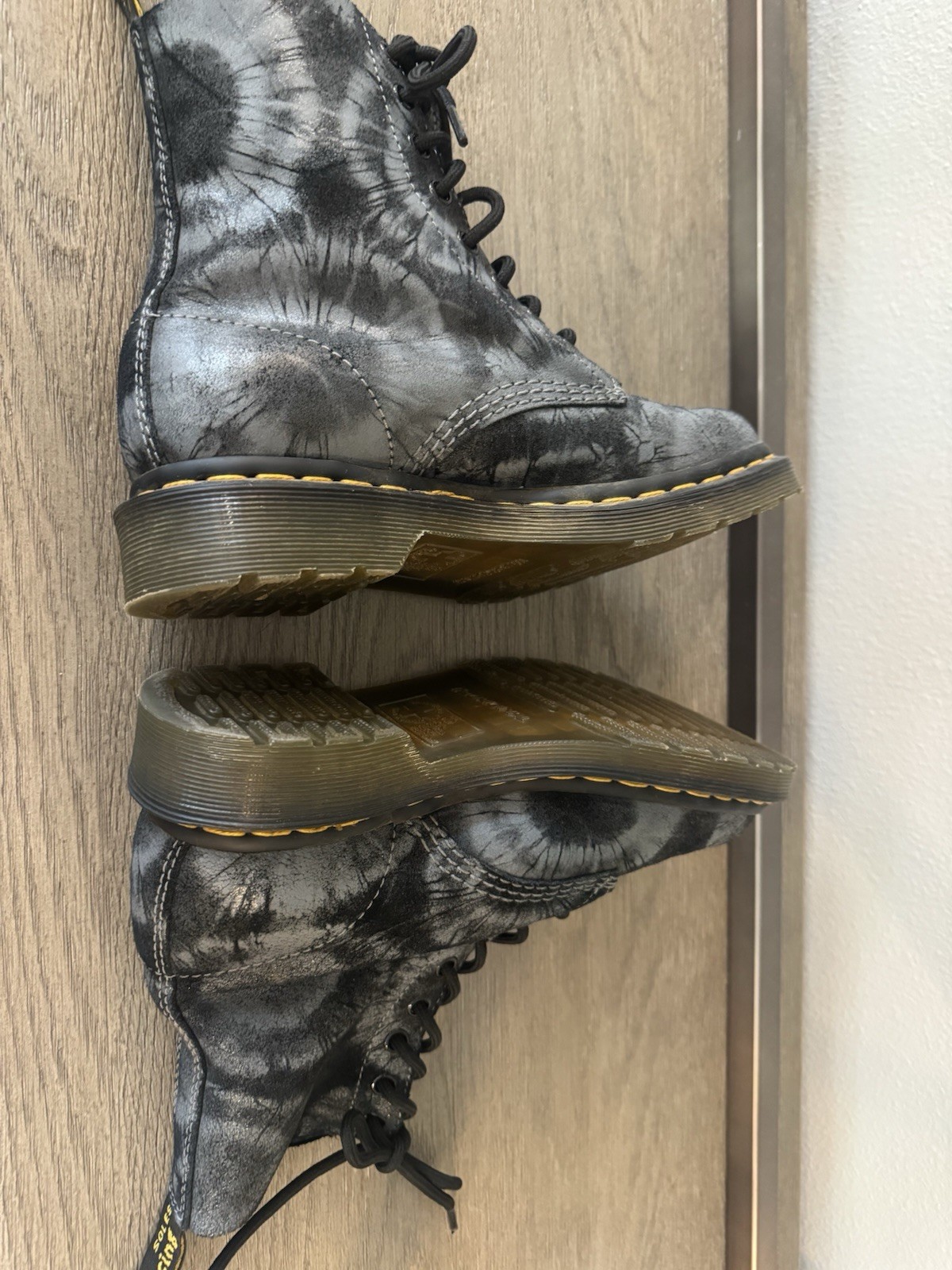 Dr. Martens 1460 Pascal Leather Tie-Dye Ankle Combat Boots Womens US 6