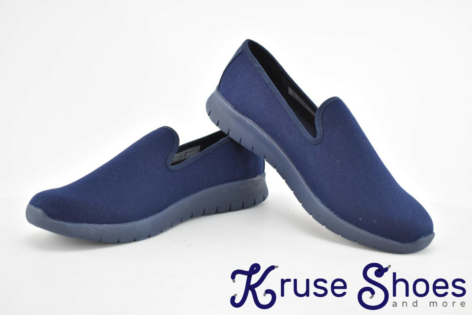 Lands End Women’s Lightweight Comfort Wool Slip On Shoes «Deep Blue» Size 9.5B