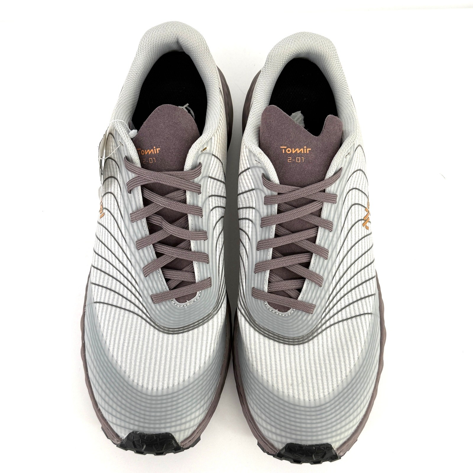 NNormal Tomir 2-01 Trail Running Shoes Womens Sz 12 Mens Sz 13 Grey Purple Sole