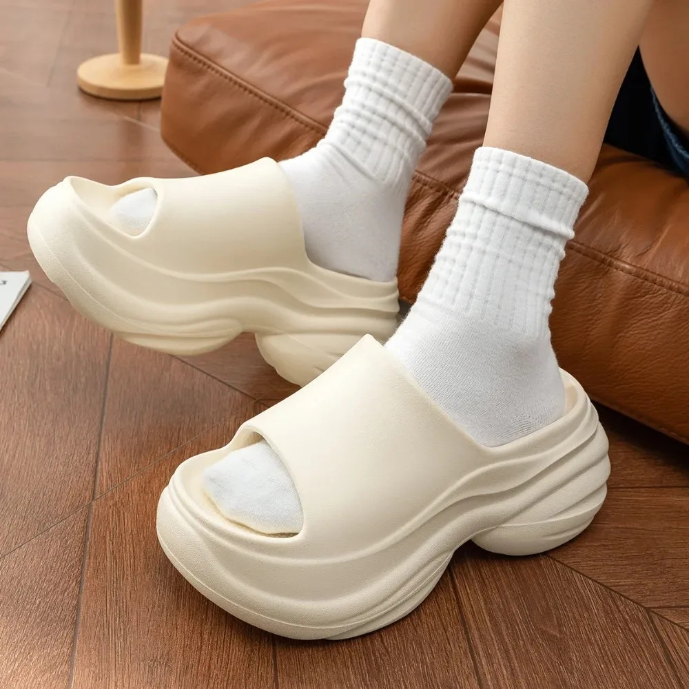 Non-Slip Home Thick Bottom Slippers for Women Platform Sandals Fashion Comfortab