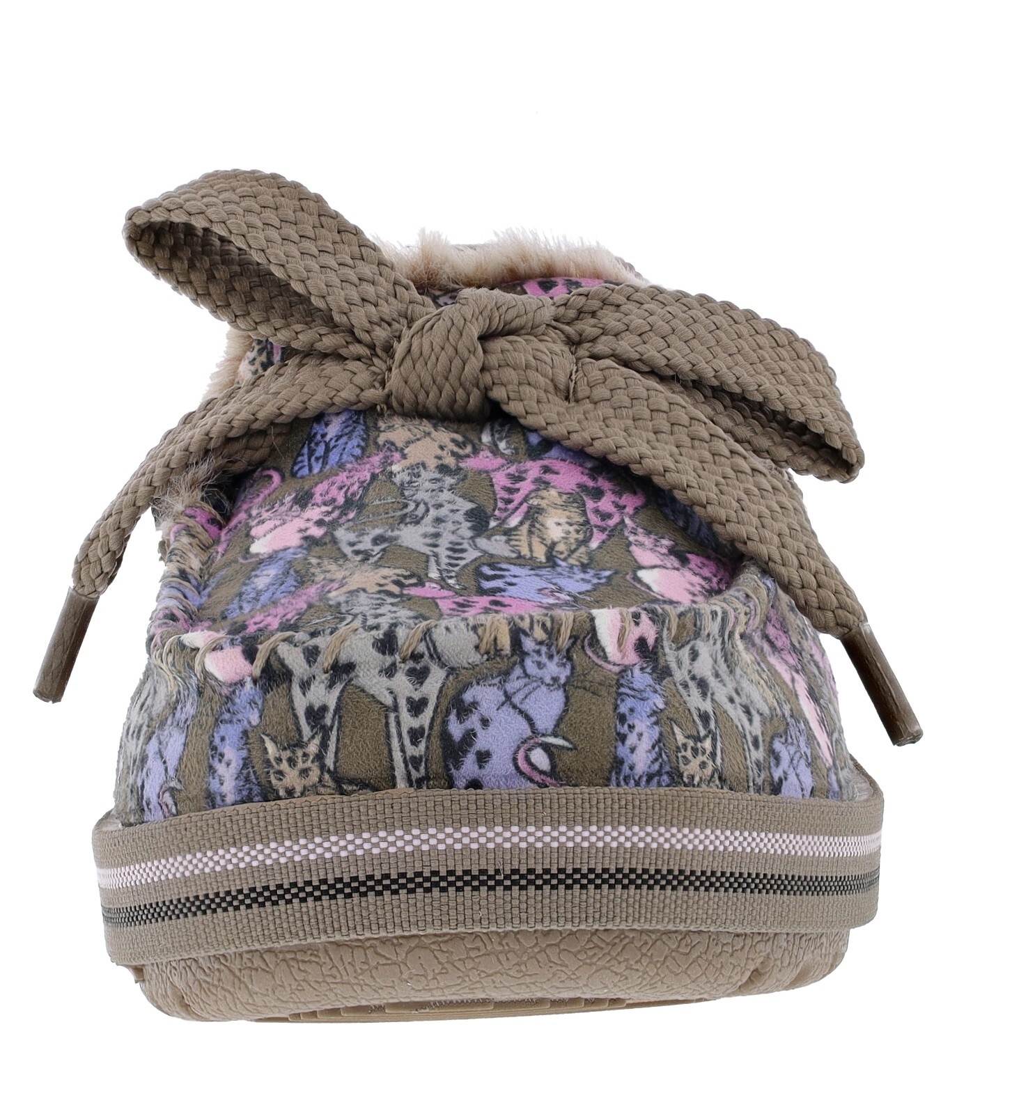 SKECHERS WOMEN’S BOBS TOO COZY- CATS MEOW 114798/TPMT SLIP-ON SLIPPERS