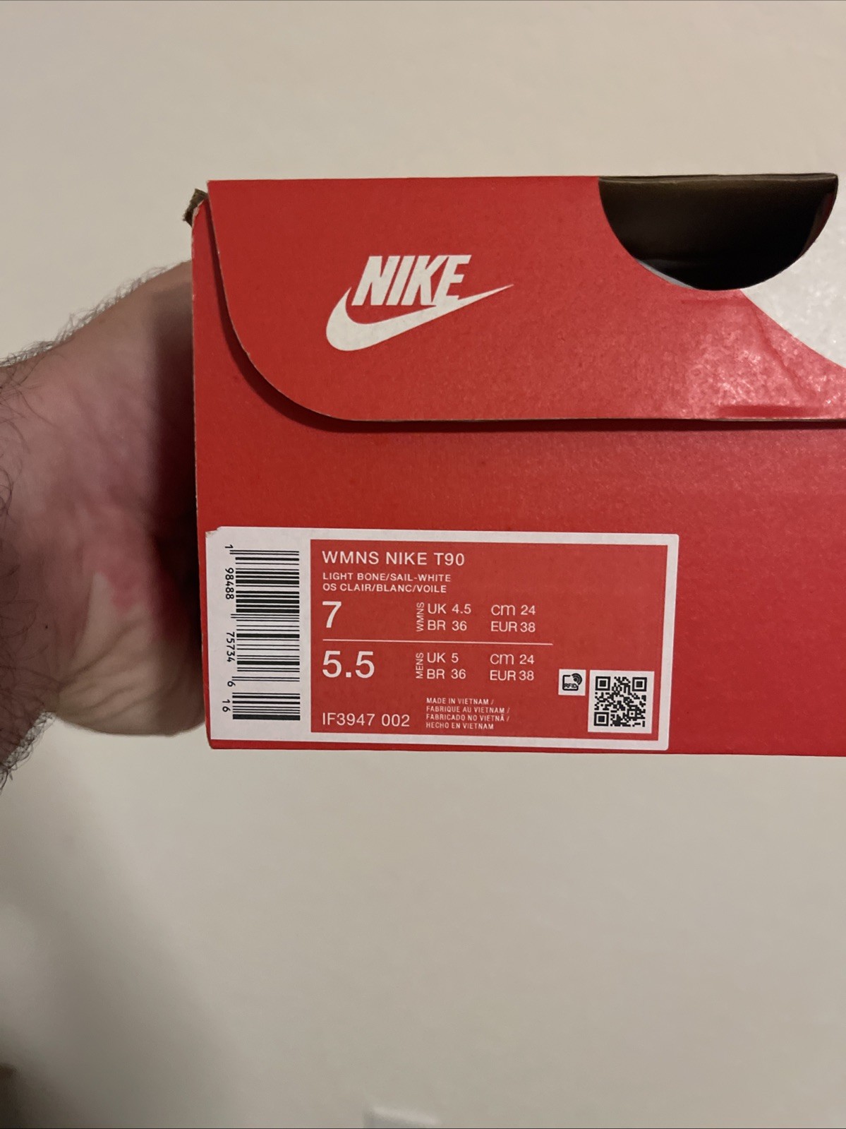 Size 7 Nike Total 90 Light Bone Sail Gum IF3947-002 Women New