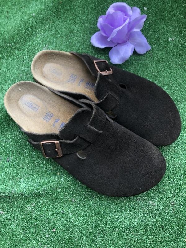 Women Birkenstock Boston Brown Suede 40