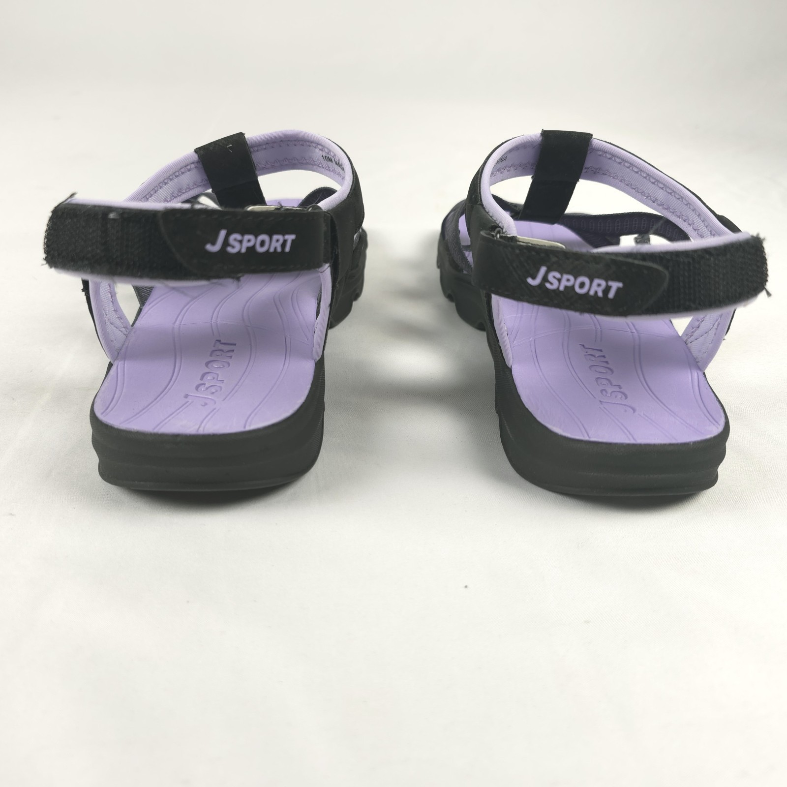 JSport Womens 10M Kaia Adjustable Strap Water Sports Comfort Sandal Black Purple