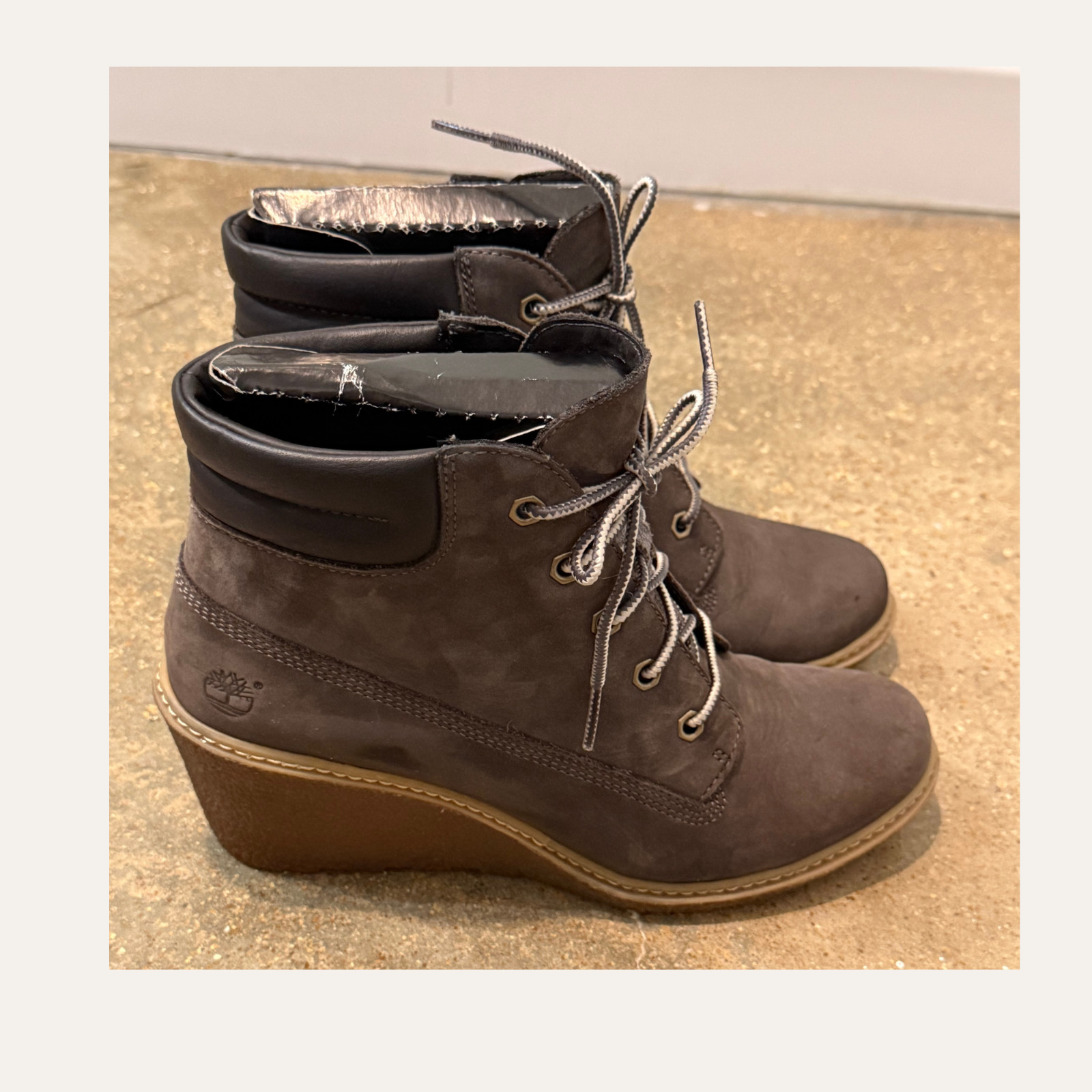 Timberland Wedge Boots Brown Women’s Size 8