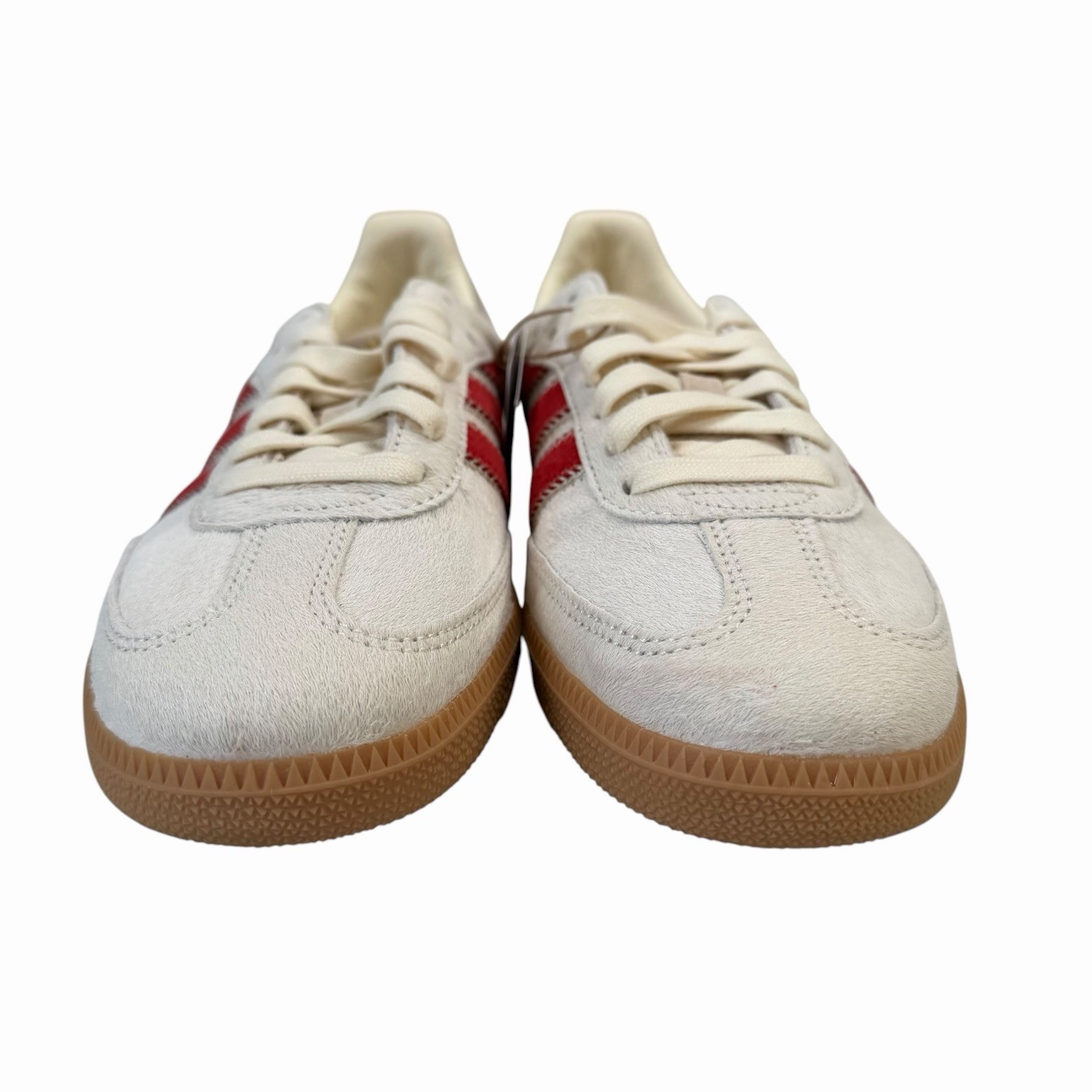 Adidas Samba OG Cow Fur Wonder Beige White Scarlet Shoes JS3935 Women’s Sz 7-10