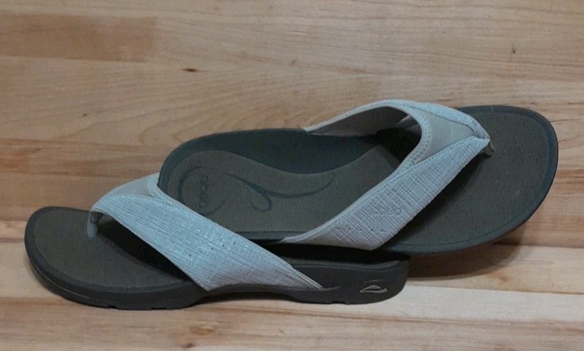 NEW! ABEO BIO SYSTEM BALBOA Sandals Walnut Leather Thong Flip-Flop Orthotic 11-N