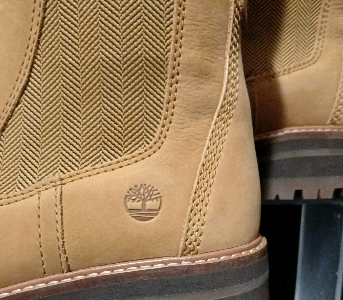 🩷 Timberland Women’s Size 8 Courmayeur Valley Chelsea Tan Suede Boots NWOB ⬛