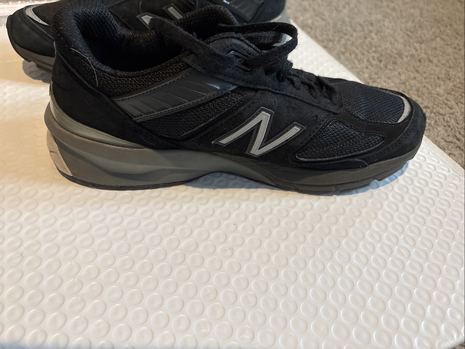 New Balance 990BK5 D Women’s Running Shoes Black/Silver Size 9.5