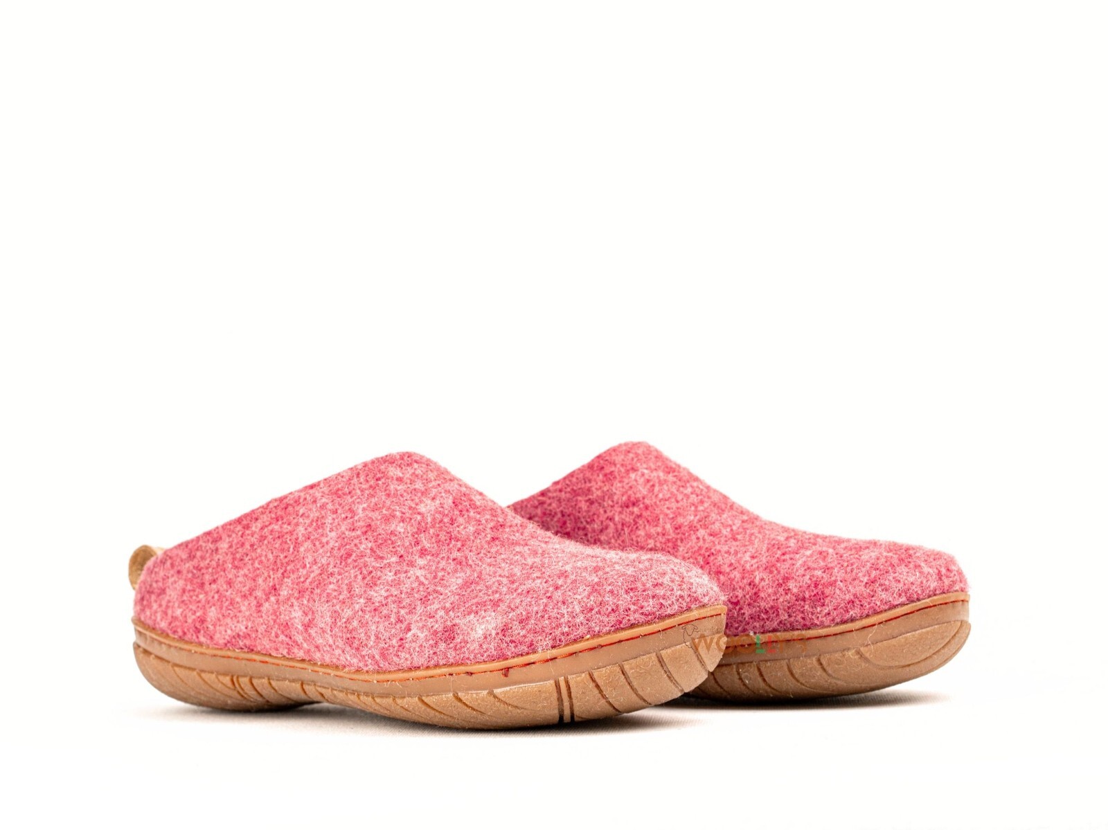 Cherry Pink Outdoor Open Heel Slippers with Rubber Sole – Comfortable & handmade