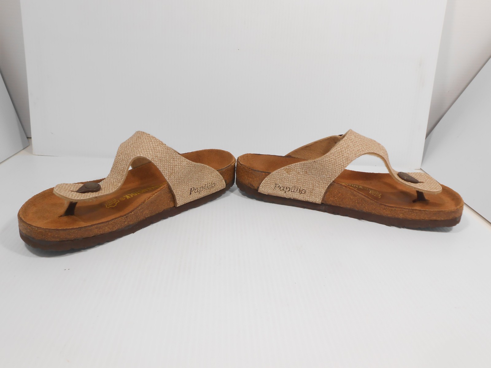 Birkenstock Papillio Thong Sandals Beige. Gizeh. Sz: 40. 260 L9 M7 Germany