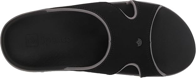 Spenco Women Kholo Plus Slide Sandal Onyx Black Size 8