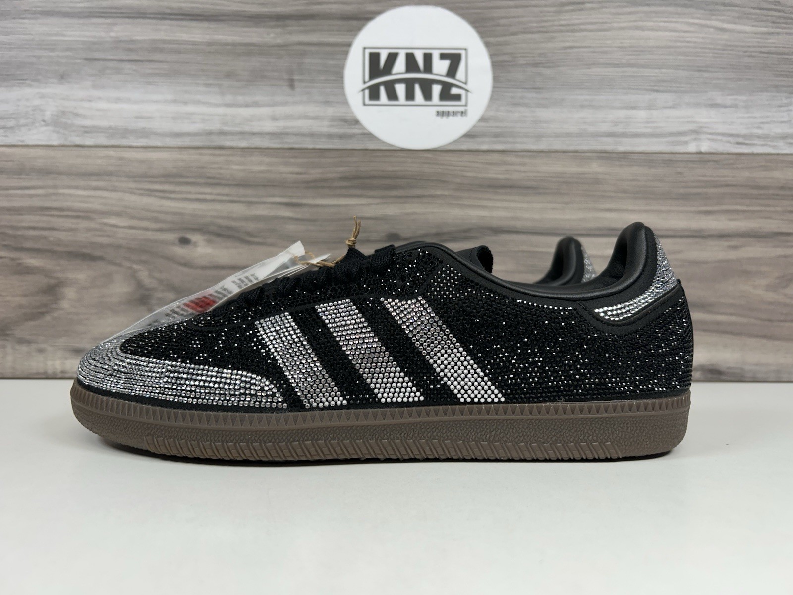 **Adidas SAMBA OG ‘Rhinestone’ Black Silver (IH9052) NEW Women’s Authentic