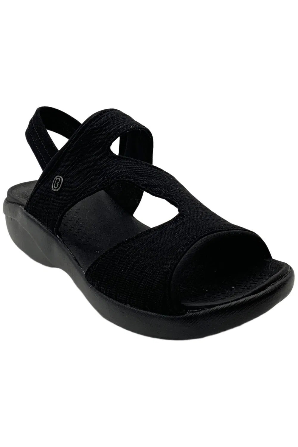 Bzees Women’s Cleo Washable Slingback Sandals Black