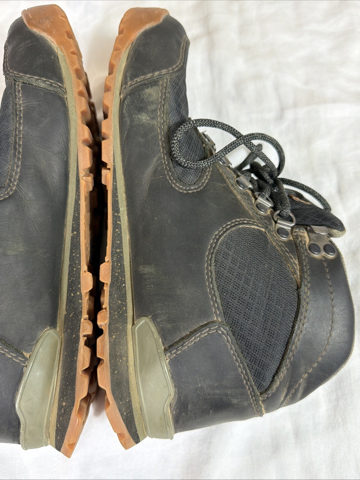 Danner Jag Mid Night Boots Womens 7 Black Leather/Mesh Hiking Trail Waterproof
