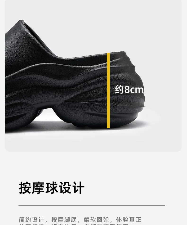 Non-Slip Home Thick Bottom Slippers for Women Platform Sandals Fashion Comfortab