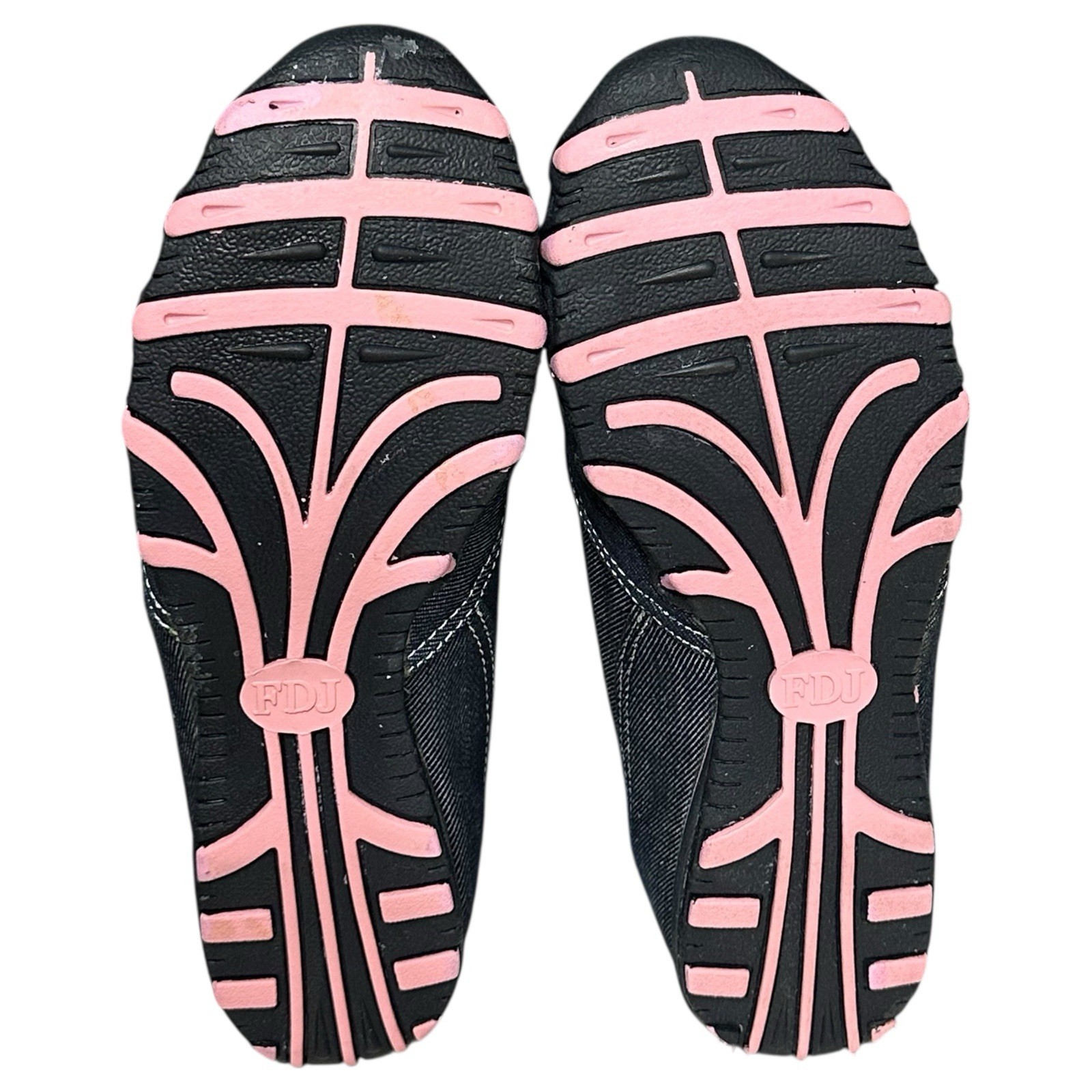 FDJ French Dressing Denim Sneakers Breast Cancer Awareness Jeweled Womens 7
