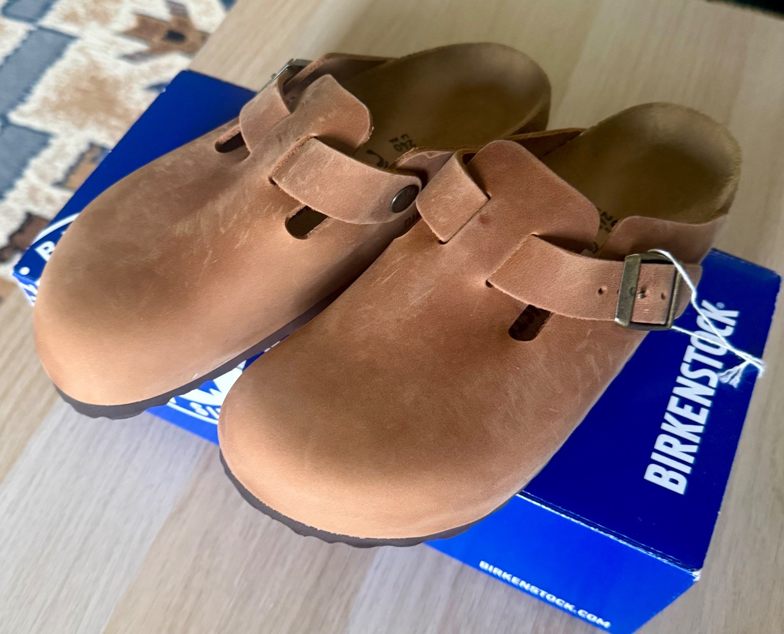 Birkenstock Boston 37 medium/narrow Cognac