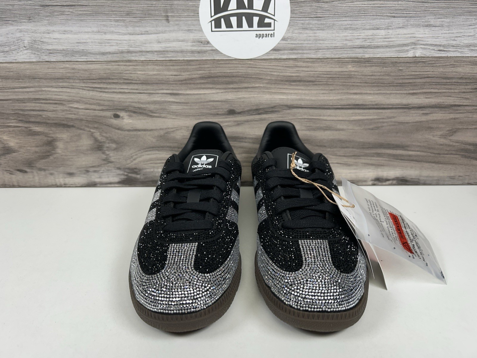 **Adidas SAMBA OG ‘Rhinestone’ Black Silver (IH9052) NEW Women’s Authentic