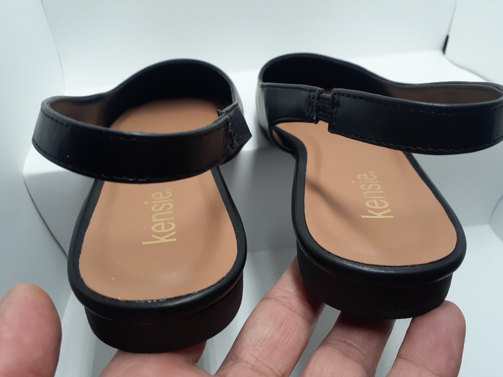 Kensie NIB Felice Shoe in Black Slingback Slip On Women us 11