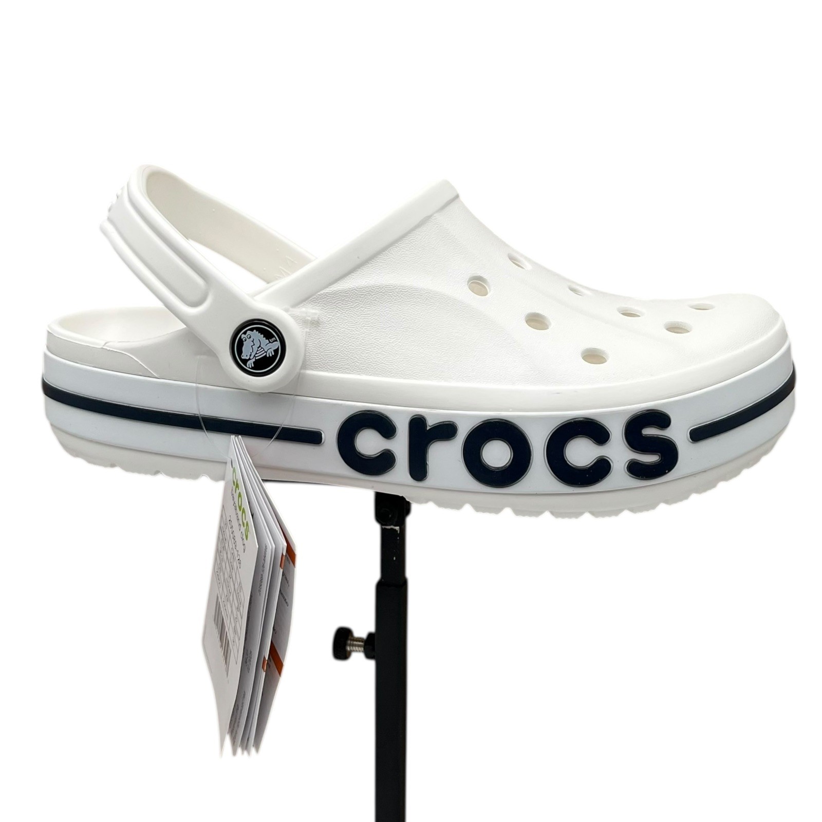 Crocs Bayaband Womens Slip-on Clog Size 10 White Navy Water Friendly Lightweight