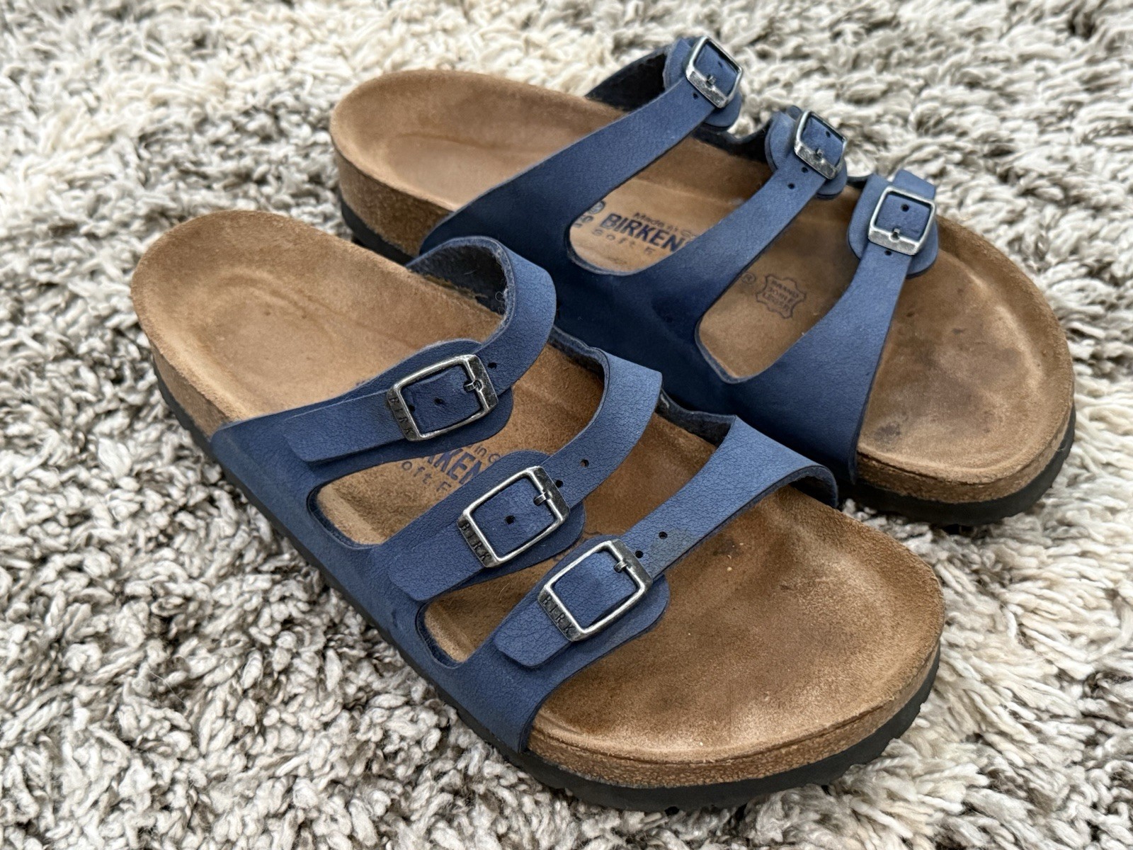 Birkinstock Florida Florida Soft Footbed EU 39 US M 6 W 8 Blue