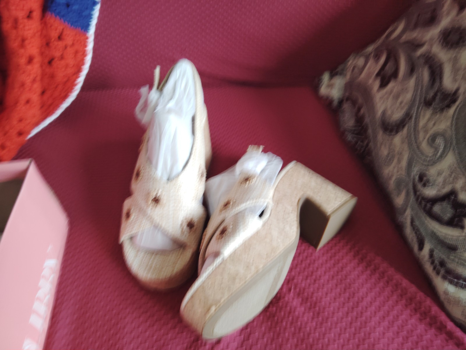 Women’s Hanfleur Floral Raffia Platform Cork Sandals