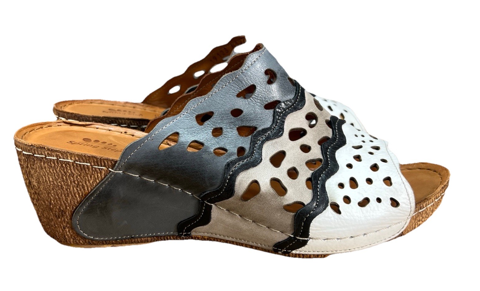 Spring Step Women’s Footy Sandals – Grey Multi Sz EU 42 US 10.5