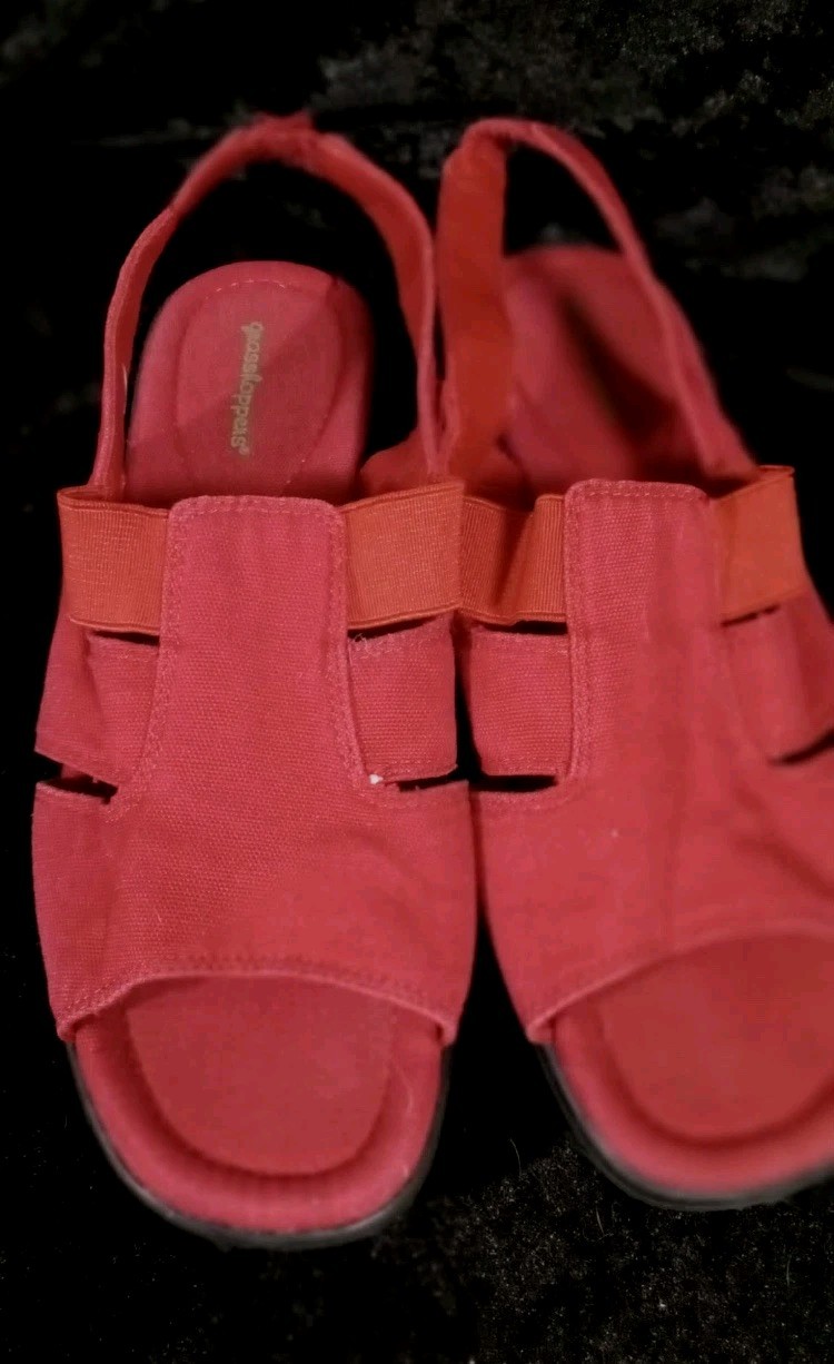Grasshoppers Red Comfort Sandals