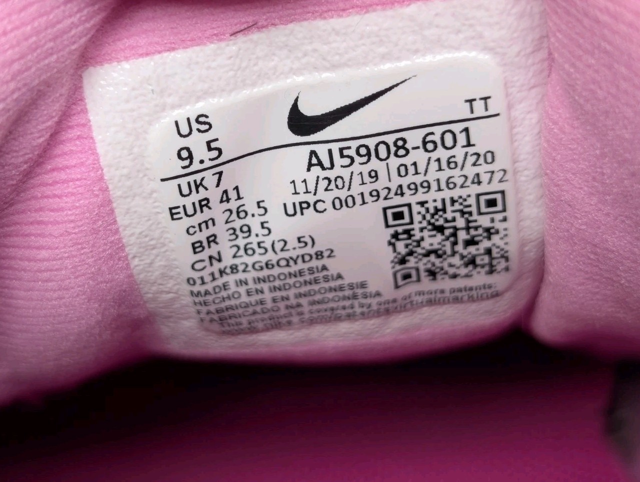 Nike Flex Experience RN 8 AJ5908-601 Womens 9.5 Running Shoes Psychic Pink
