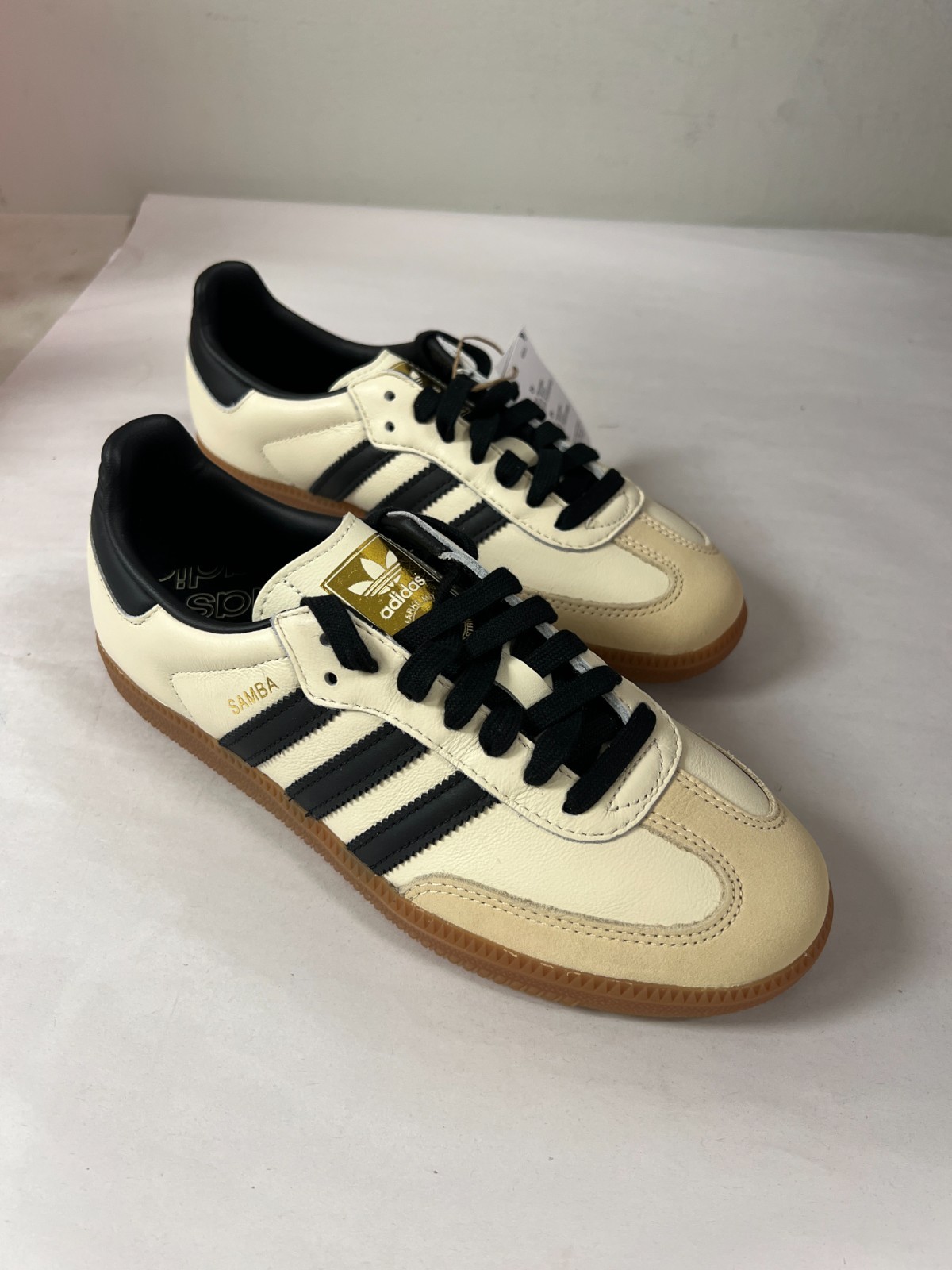 Women’s adidas Samba OG Cream White Sand Strata SZ 7.5 ID0478