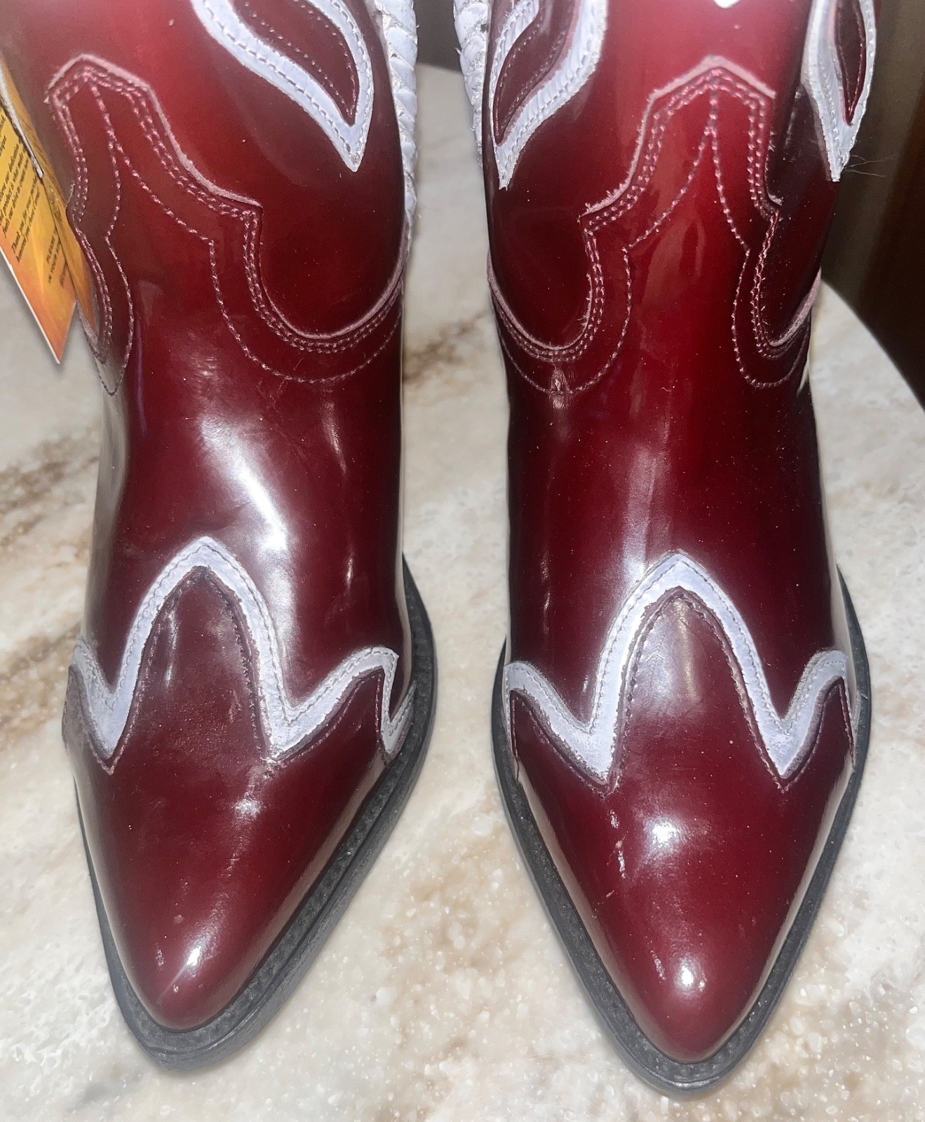 7M WOMENS CORRAL # Z0119 Lazer & Embroidery & Woven ANKLE BOOT…MSRP $199 !