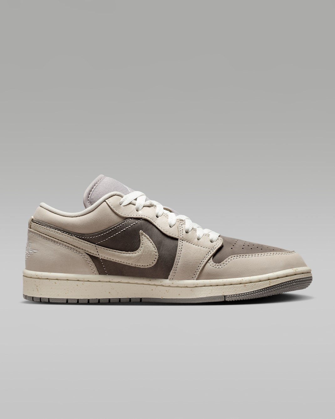 NIKE Women’s Air Jordan 1 Low SE IB7011-001 Enigma Stone Pale Ivory Hemp Oatmeal