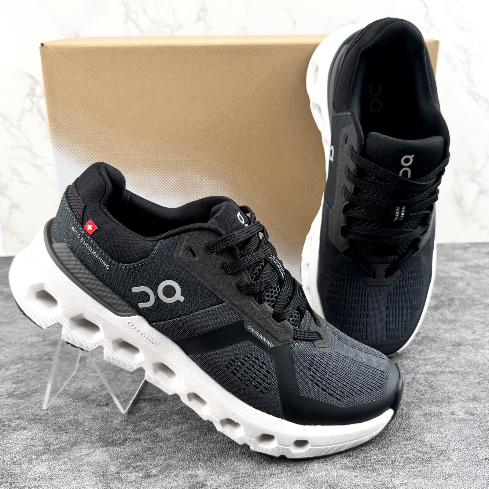 NEW On CLOUDRUNNER 2 Women’s Running Shoes Eclipse | Black US Sizes 6-9.5