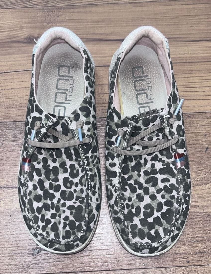 Hey Dude Wendy Rise Jungle Leopard Slip-On Sneakers