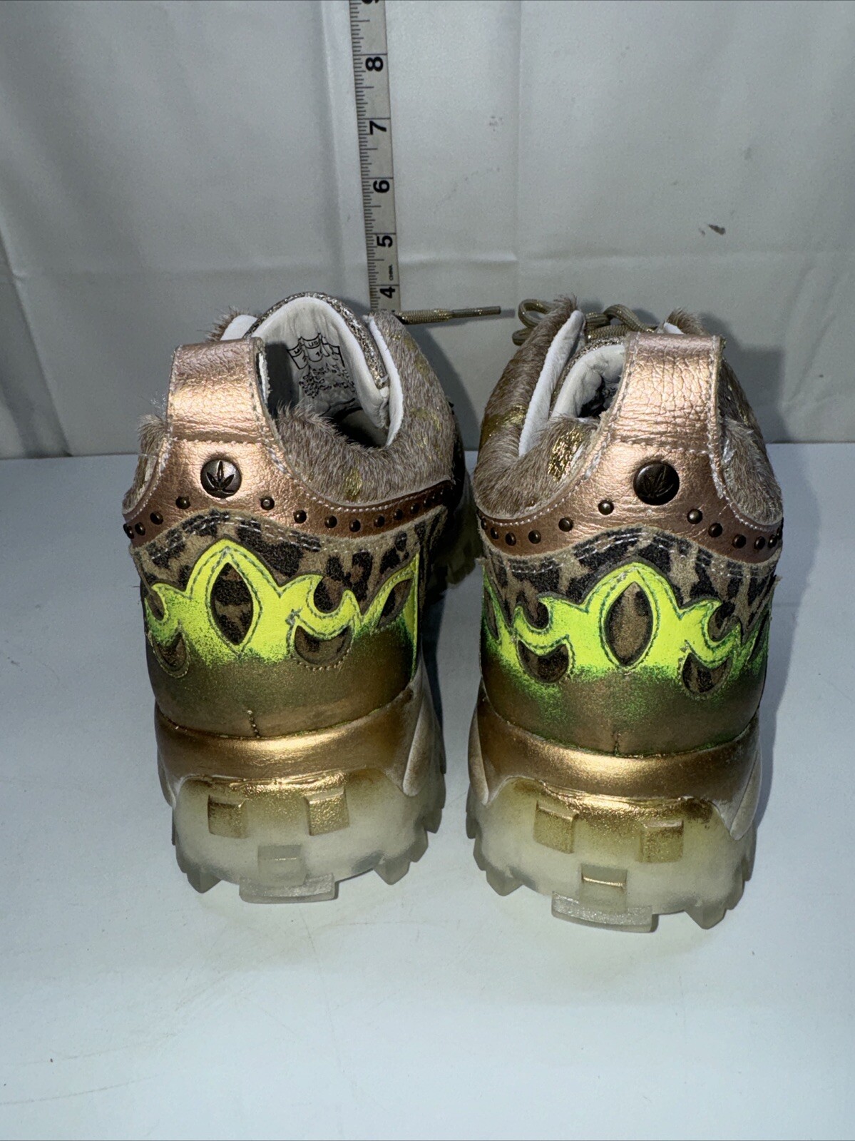 MEZCALERO Women’s Handmade Mexican Fashion Sneaker Dudi Green Diva (Size 10)
